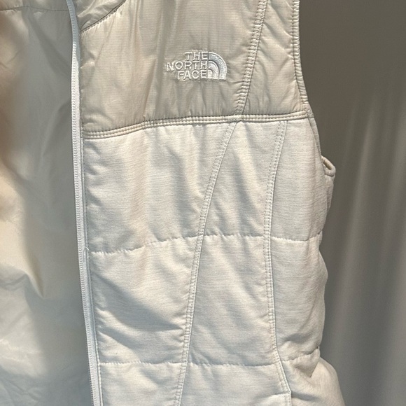 Women's TNF The North Face PSEUDIO Vest Hybrid Tech Fabric Beige - Picture 6 of 6